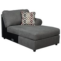 Signature Design by Ashley Jayceon Contemporary Right Arm Facing Corner Chaise, Sectional Piece ONLY, Gray
