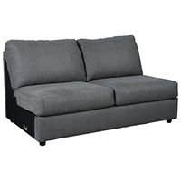 Signature Design by Ashley Jayceon Contemporary Armless Loveseat, Sectional Piece, Gray