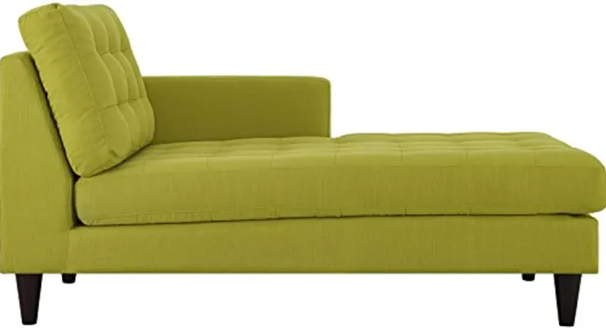 Modway EEI-2597-WHE Empress Right-Arm Upholstered Fabric Chaise Living Room, Wheatgrass