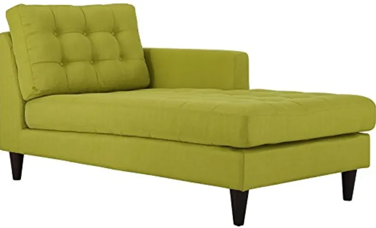 Modway EEI-2597-WHE Empress Right-Arm Upholstered Fabric Chaise Living Room, Wheatgrass