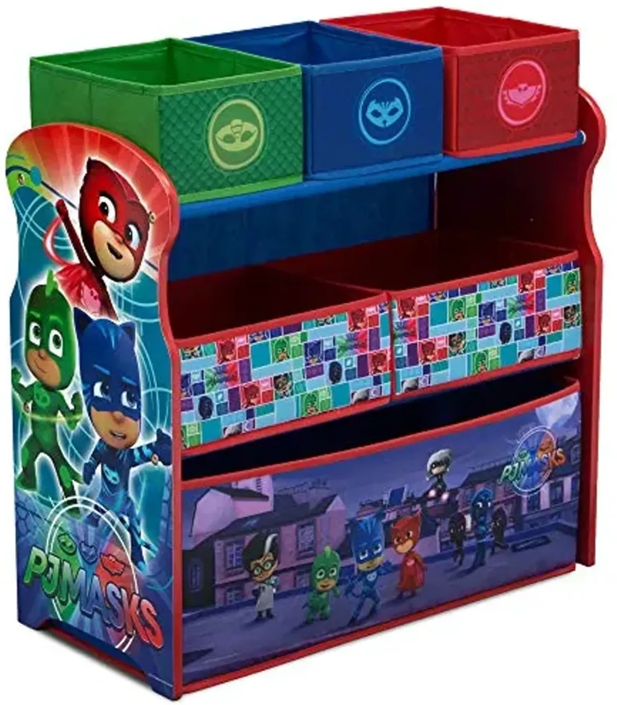 Delta Children Multi-Bin Toy Organizer, PJ Masks