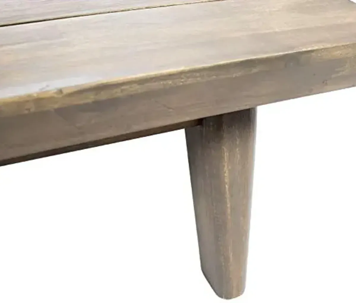Christopher Knight Home Eulah Indoor Minimalist Acacia Wood Left-Sided Sofa with Grey Cushions, Grey Finish / Grey