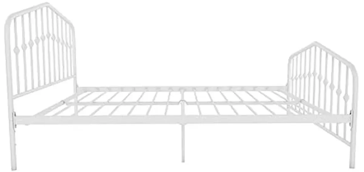 Novogratz DHP 4044139N Bushwick Metal Bed, Queen, White