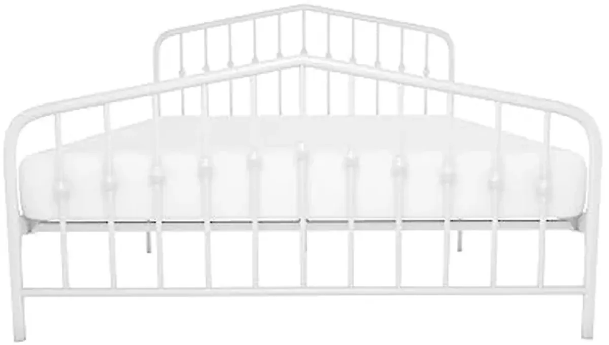 Novogratz DHP 4044139N Bushwick Metal Bed, Queen, White