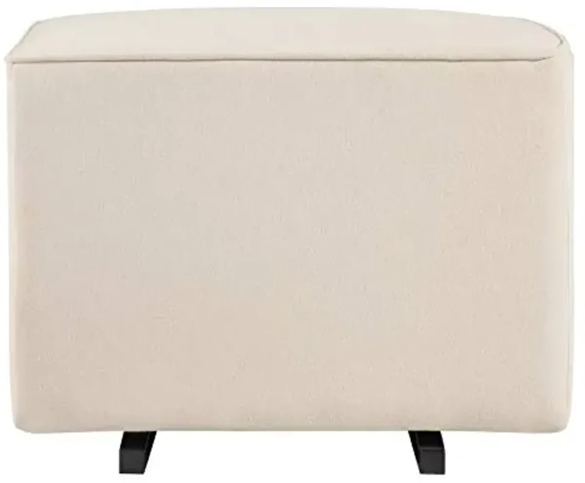 DaVinci Universal Gliding Ottoman in Cream, Greenguard Gold & CertiPUR-US Certified