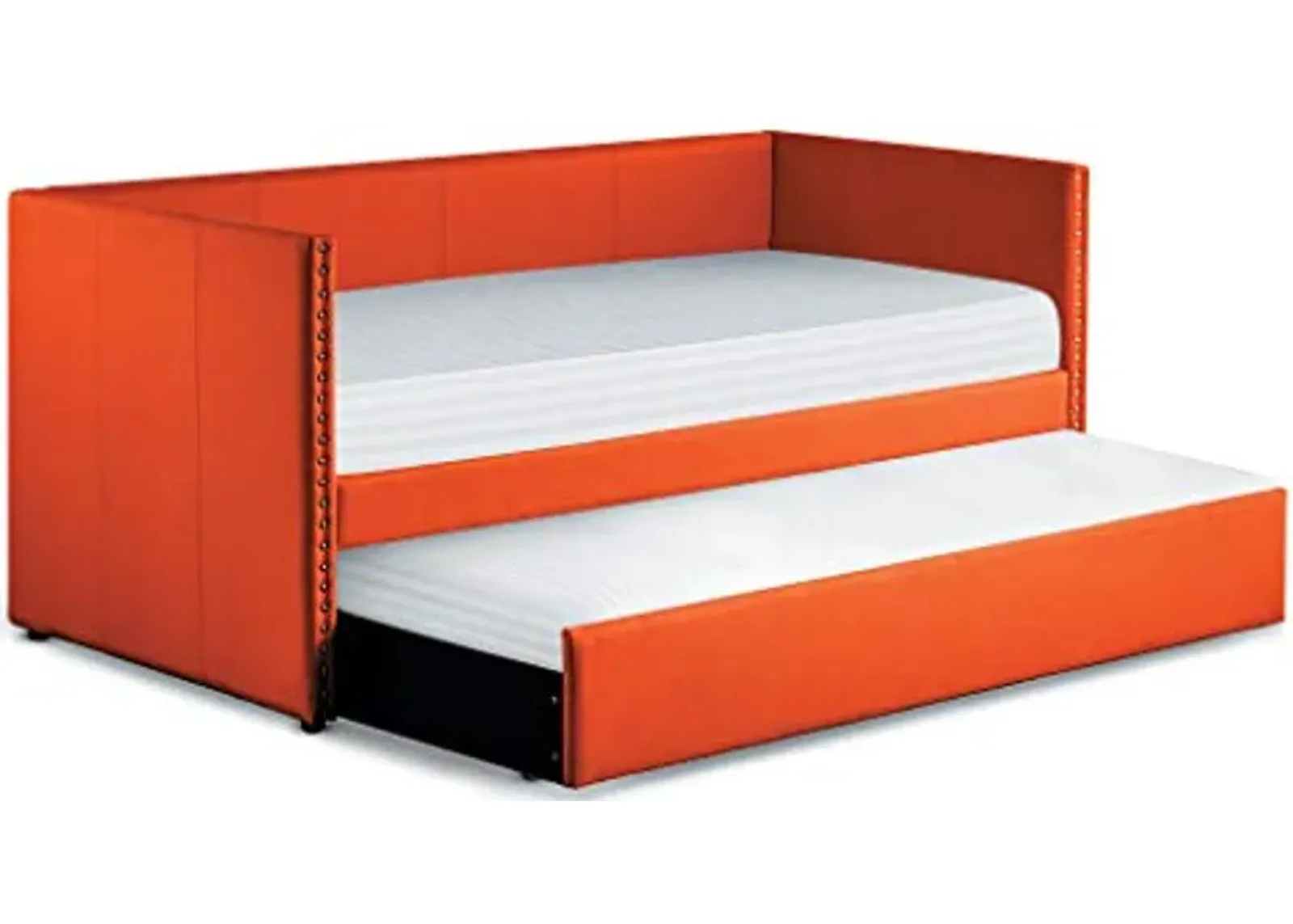 Homelegance Dufort Tuxedo Daybed with Trundle, Twin, Orange