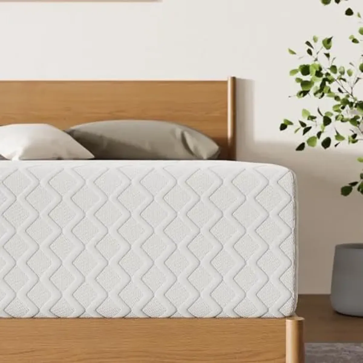 Signature Design by Ashley Chime Memory Foam 12" California King Mattress with Thick Memory and Support Foam for Pressure Relief, Fiberglass Free, Mattress In A Box