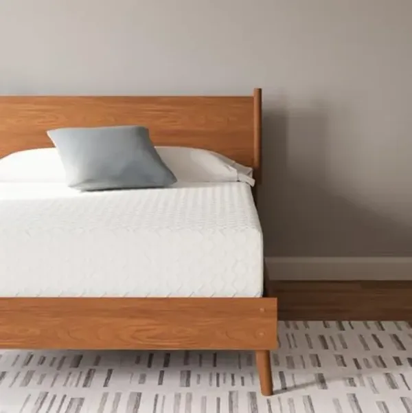 Signature Design by Ashley California King Size Chime 12 Inch Medium Firm Memory Foam Mattress with Green Tea & Charcoal Gel for Pressure Relief, White