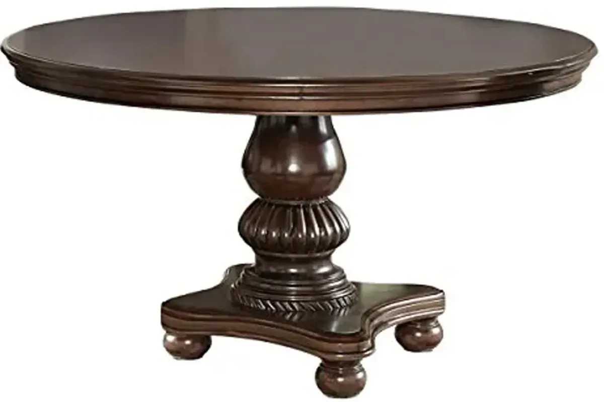Homelegance Lordsburg Round Dining Table, Cherry, 54"