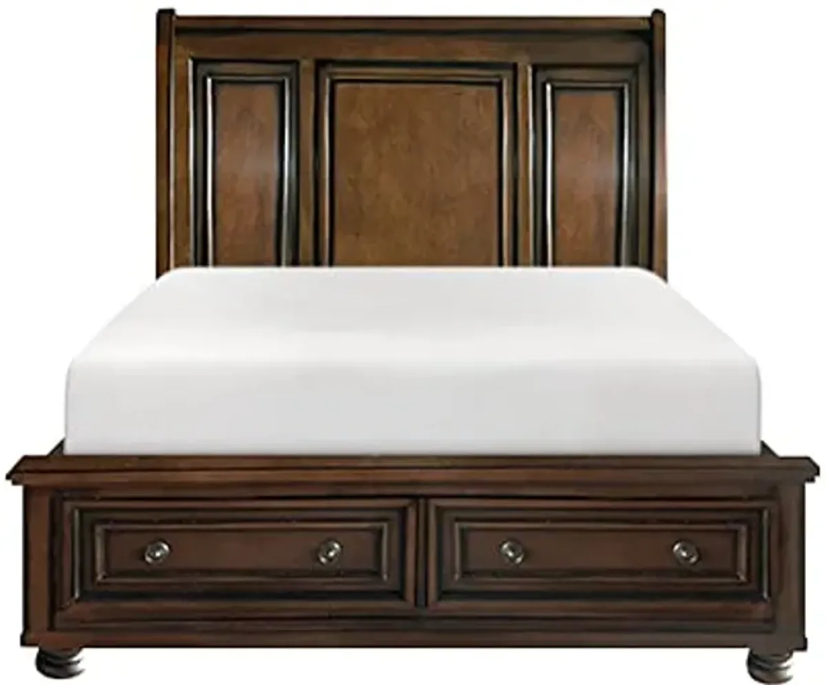 Homelegance 2159K-1EK Cumberland Sleigh Platform Bed, King, Cherry