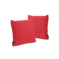Christopher Knight Home Coronado Outdoor Water Resistant Square Throw Pillows, 2-Pcs Set, Red