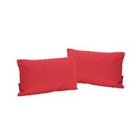 Christopher Knight Home Coronado Outdoor Water Resistant Rectangular Throw Pillows, 2-Pcs Set, Red