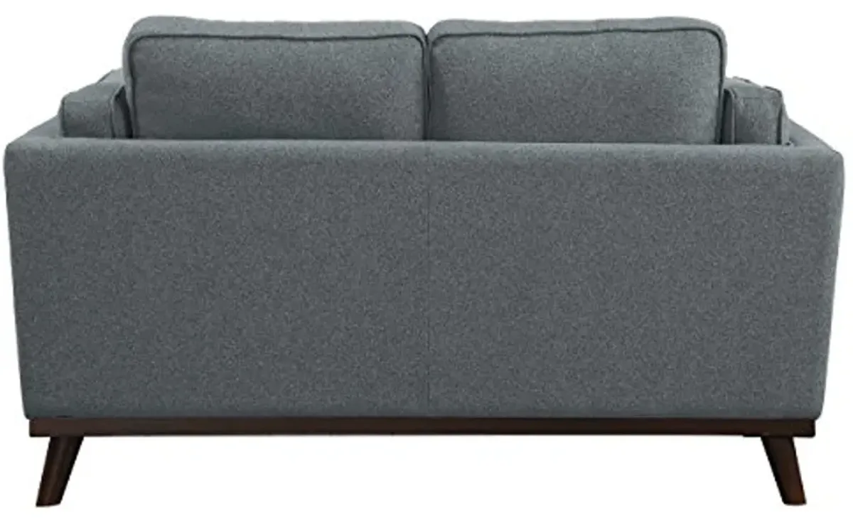 Homelegance 62", Gray Bedos Fabric Upholstered Loveseat,