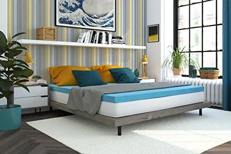 Signature Sleep 3-inch Gel Infused Memory Foam Mattress Topper, King Size