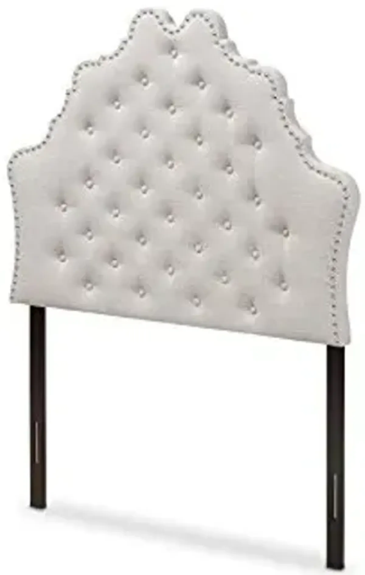 Baxton Studio Matilda Modern and Contemporary Greyish Beige Fabric Twin Size Headboard