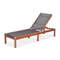 Amazonia Bahamas Patio Chaise Lounger, Brown