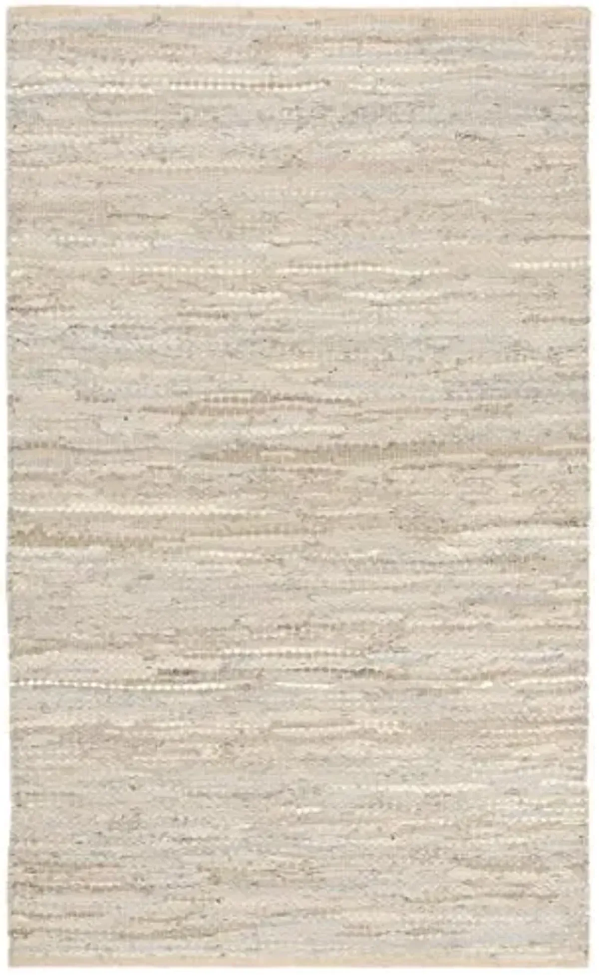 SAFAVIEH Vintage Leather Collection Accent Rug - 2' x 3', Beige, Handmade Leather, Ideal for High Traffic Areas in Entryway, Living Room, Bedroom (VTL105B)