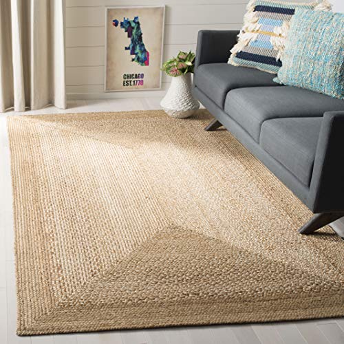 SAFAVIEH Natural Fiber Collection 5' x 8' Ivory NF885B Handmade Farmhouse Country Jute Area Rug