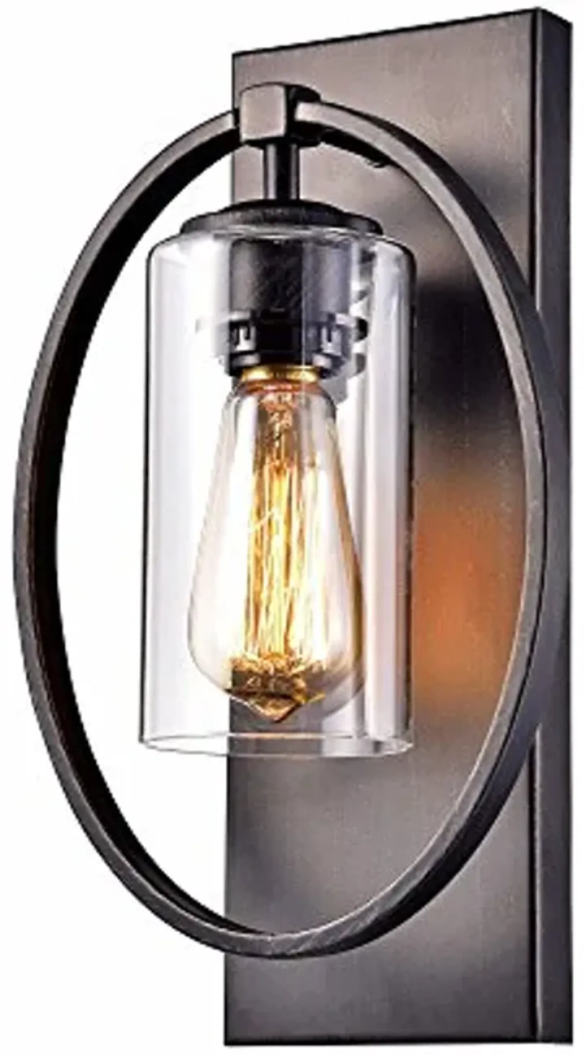 Jojospring Anastasia Single Light Wall Sconce with Clear Glass Shade