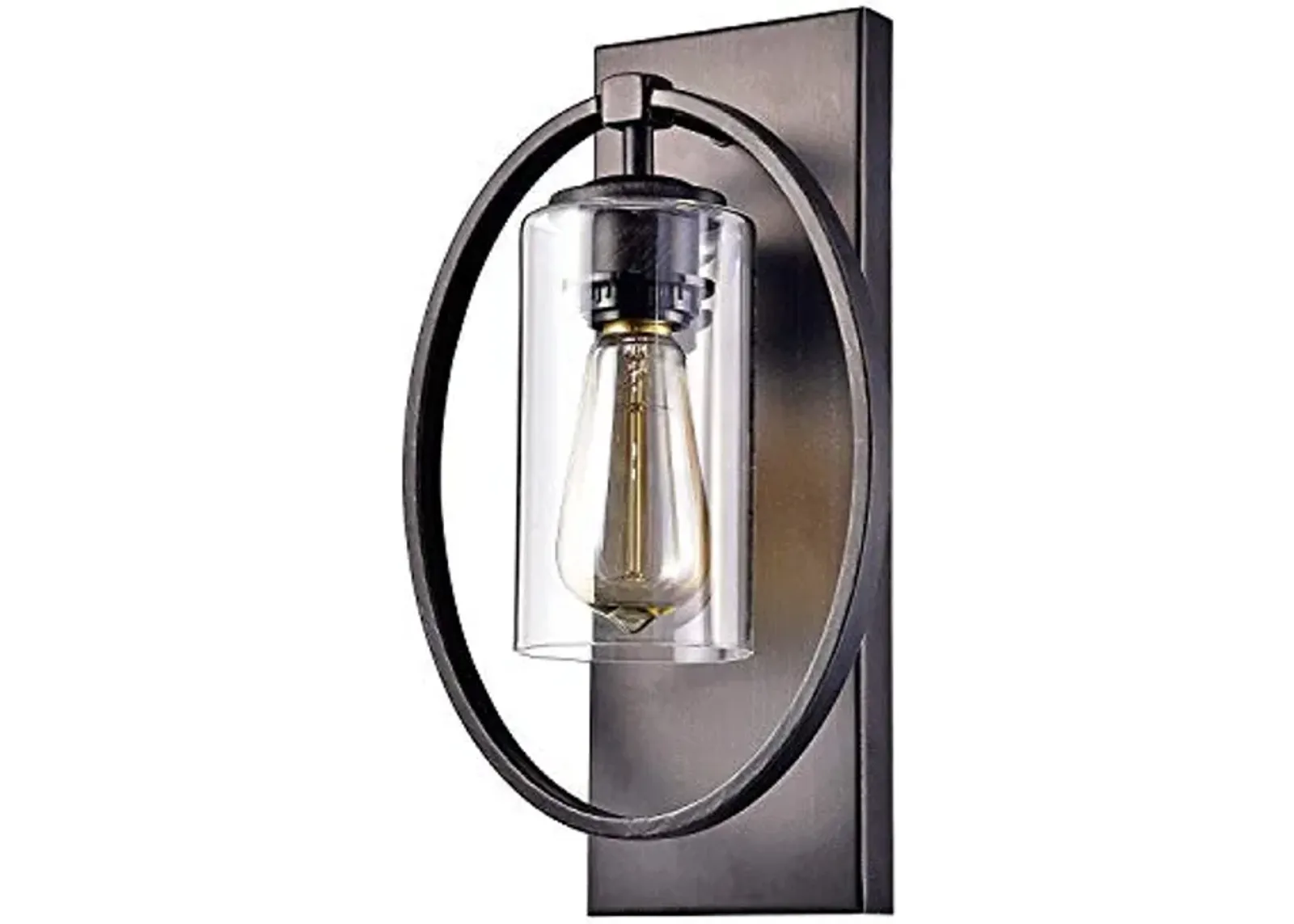 Jojospring Anastasia Single Light Wall Sconce with Clear Glass Shade