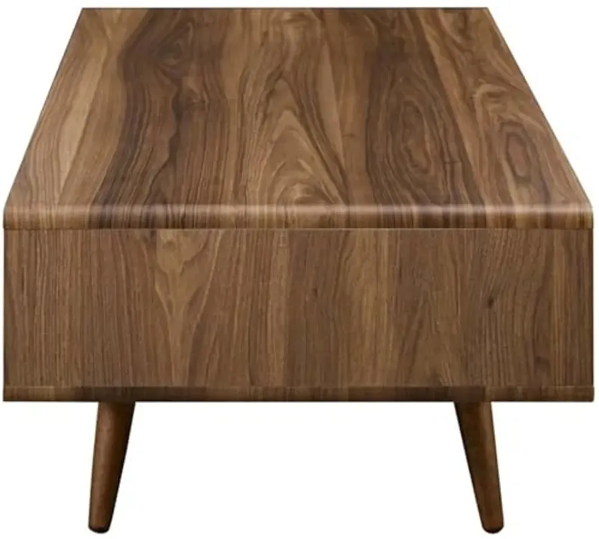 Modway Transmit Mid-Century Coffee Table, Walnut White