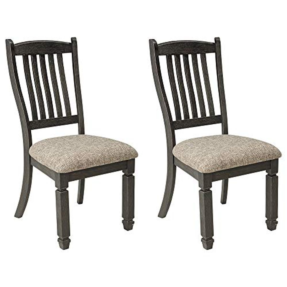 Signature Design by Ashley Tyler Creek 20" Dining Room Upholstered Chair, 2 Count, Antique Black