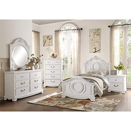 Homelegance Lexicon Lucida 54-inch 6 Drawers Traditional Wood Dresser in White