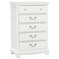 Homelegance Lexicon Lucida 32-inch 5 Dovetail Drawers Traditional Wood Chest in White