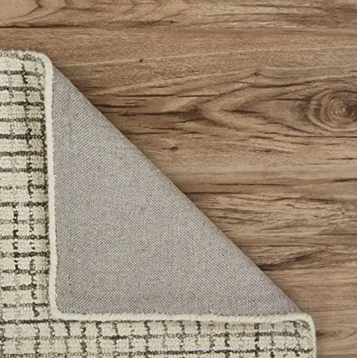 LR Home indoor 9x12 area rugs for home decor | Hand Tufted rugs for living room, bedroom, playroom, entryway, office | Checkered Modern boho area rug for room decor | Gray/Ivory