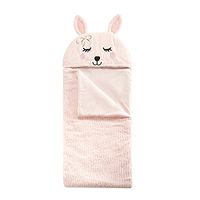 Heritage Kids Bunny Faux Fur Sleeping Bag, Pink, 26 x 60"