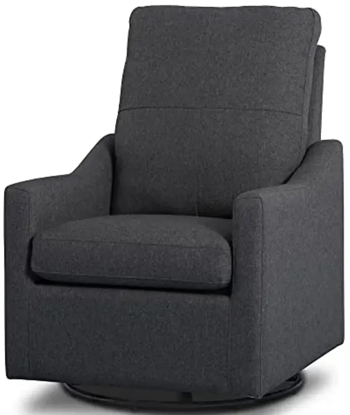 Delta Children Kenwood Glider Swivel Rocker Chair, Dark Grey