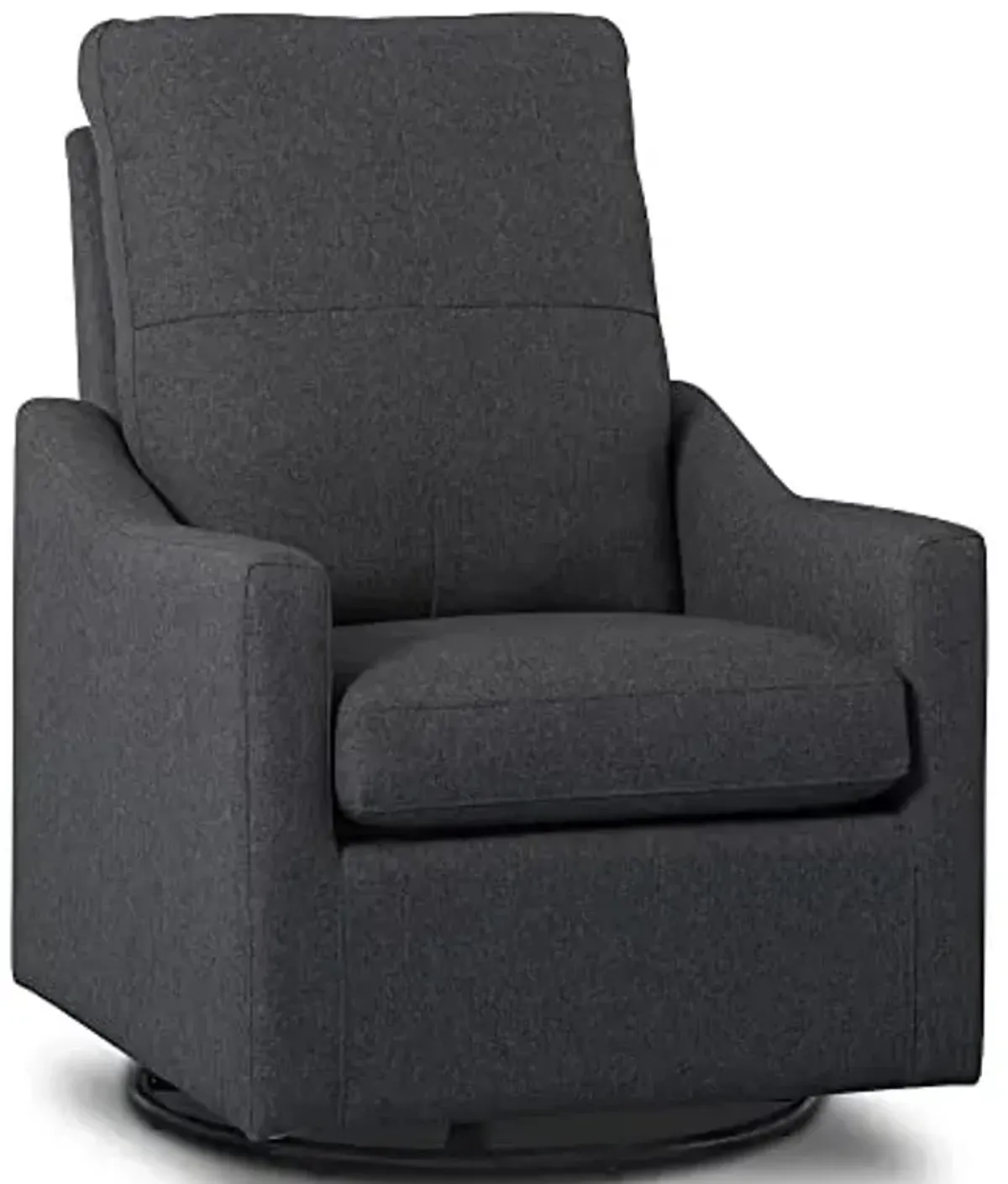 Delta Children Kenwood Glider Swivel Rocker Chair, Dark Grey