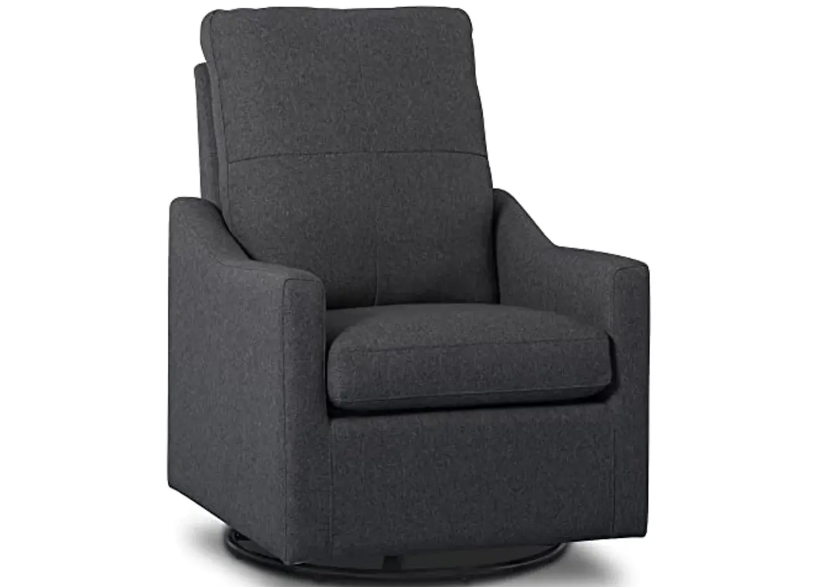 Delta Children Kenwood Glider Swivel Rocker Chair, Dark Grey