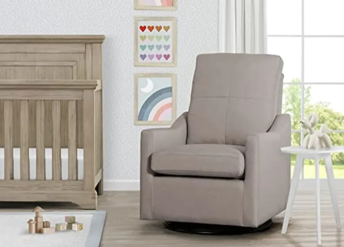 Delta Children Kenwood Swivel Rocker Chair Glider, Taupe