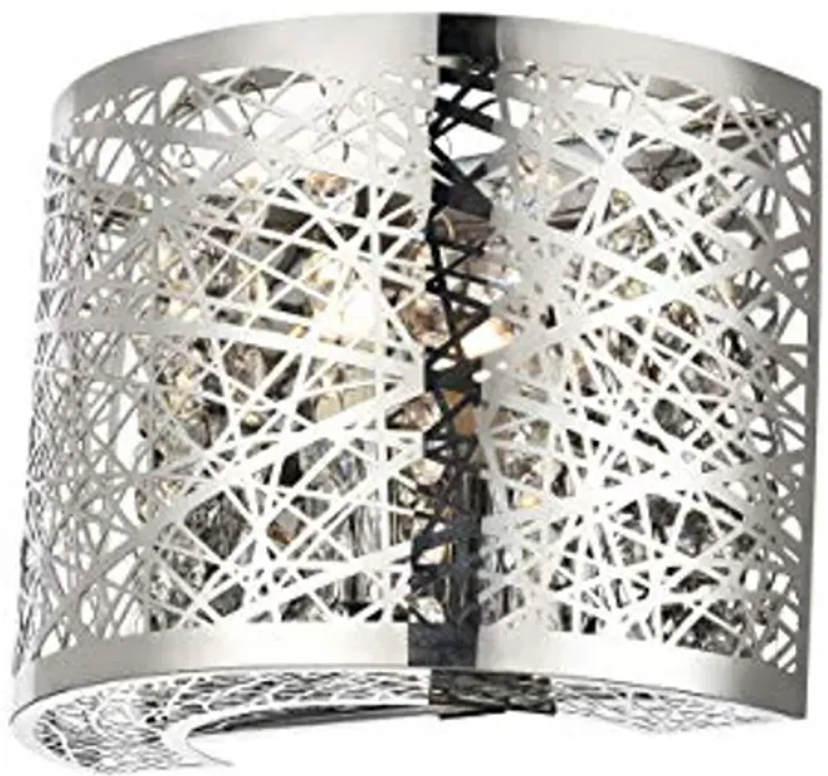 Elegant Lighting LD5023W8 Owen Single Light 5-7/8" Tall Wall Sconce - ADA Compli, Chrome