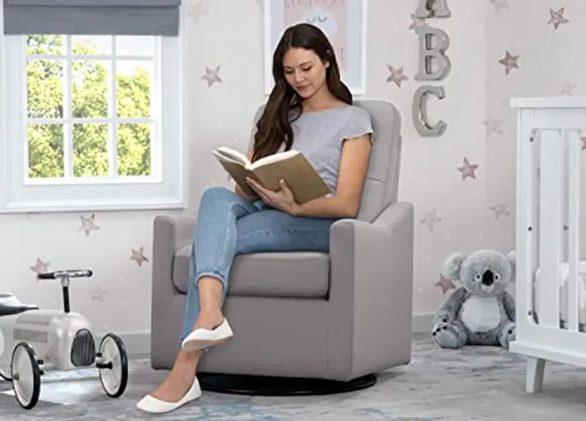 Delta Children Kenwood Glider Swivel Rocker Chair, French Grey