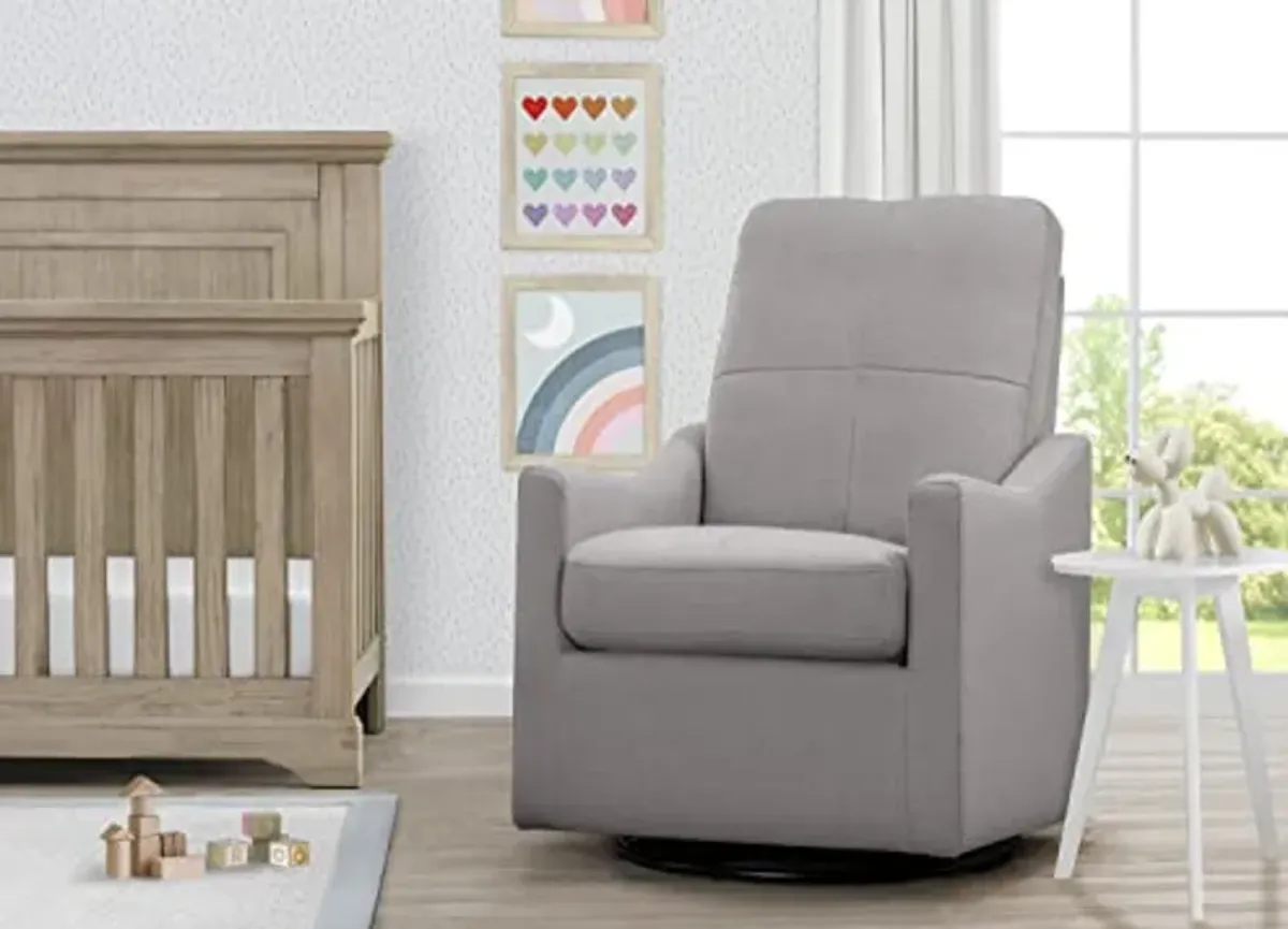 Delta Children Kenwood Glider Swivel Rocker Chair, French Grey