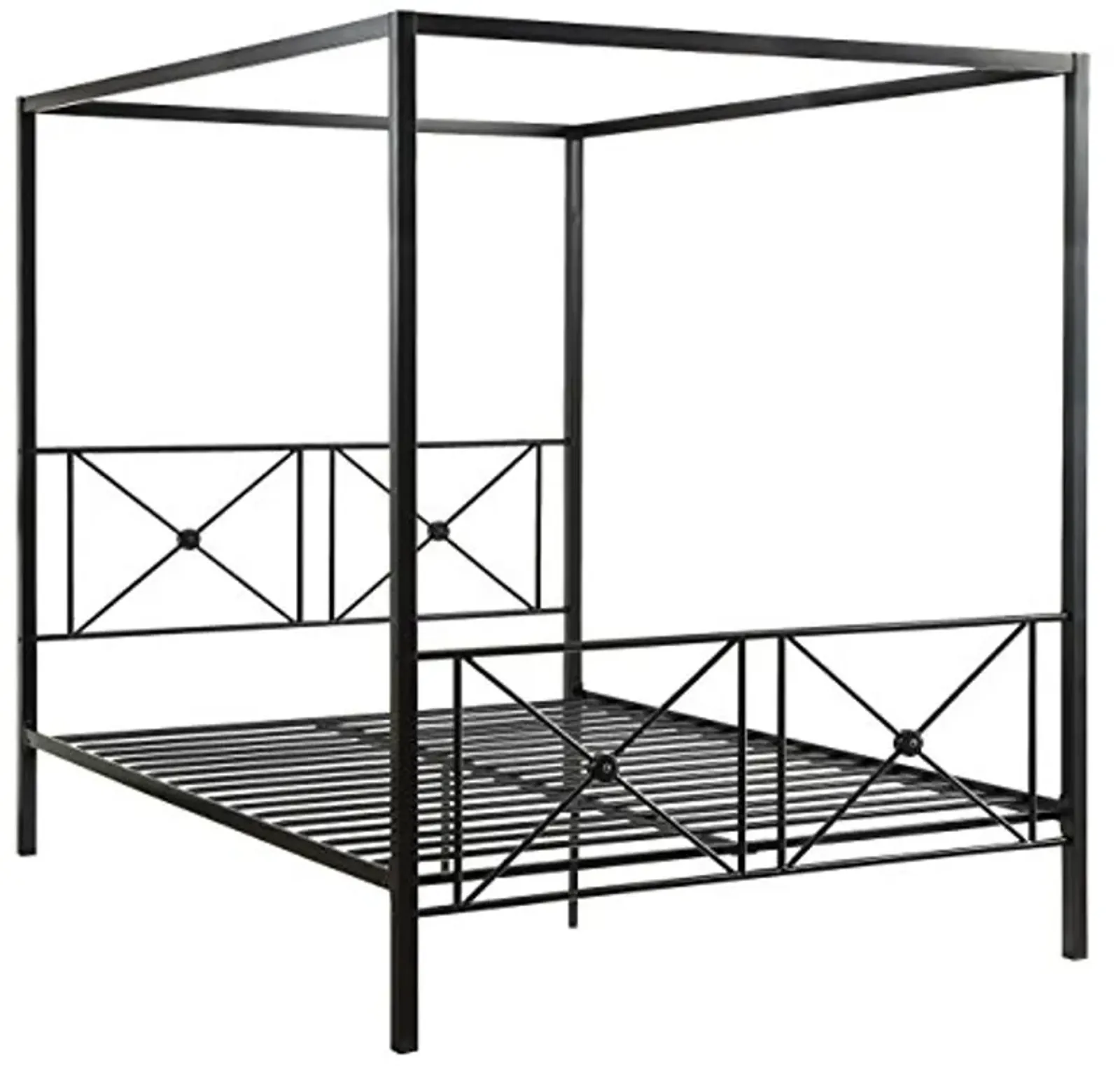 Homelegance Rapa Metal Canopy Bed, Queen, Black