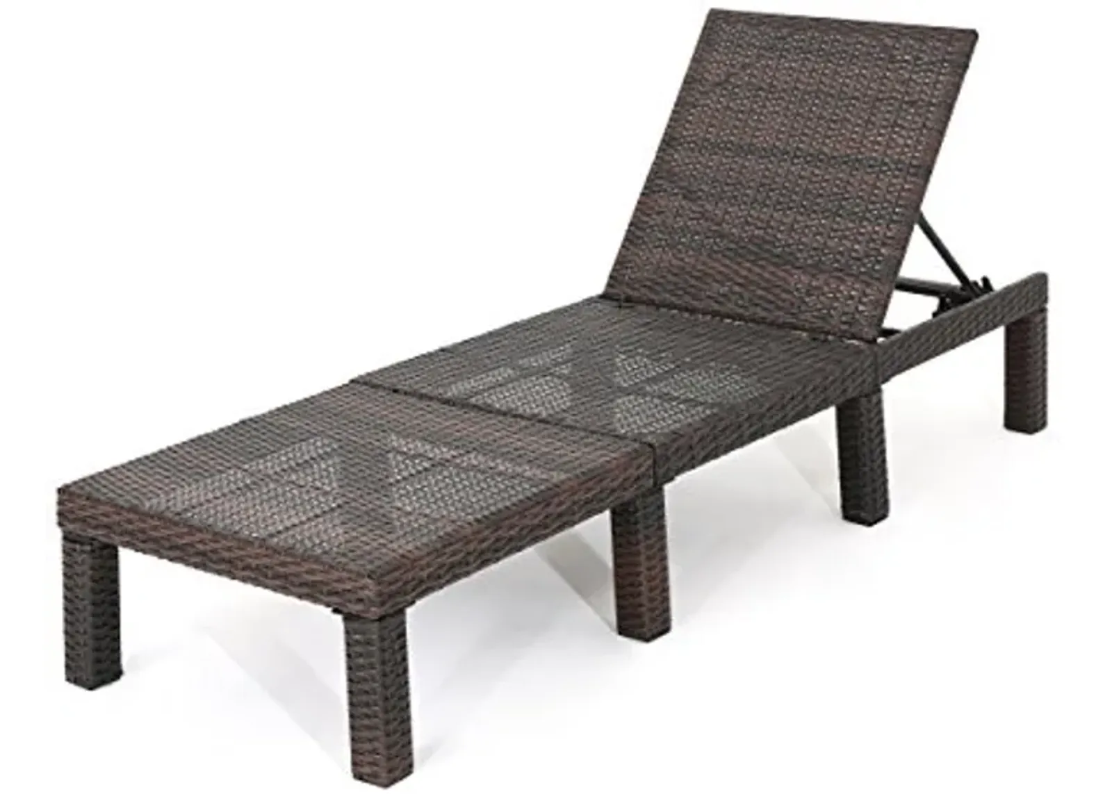 Christopher Knight Home Jamaica Outdoor Wicker Chaise Lounge without Cushion, Multibrown