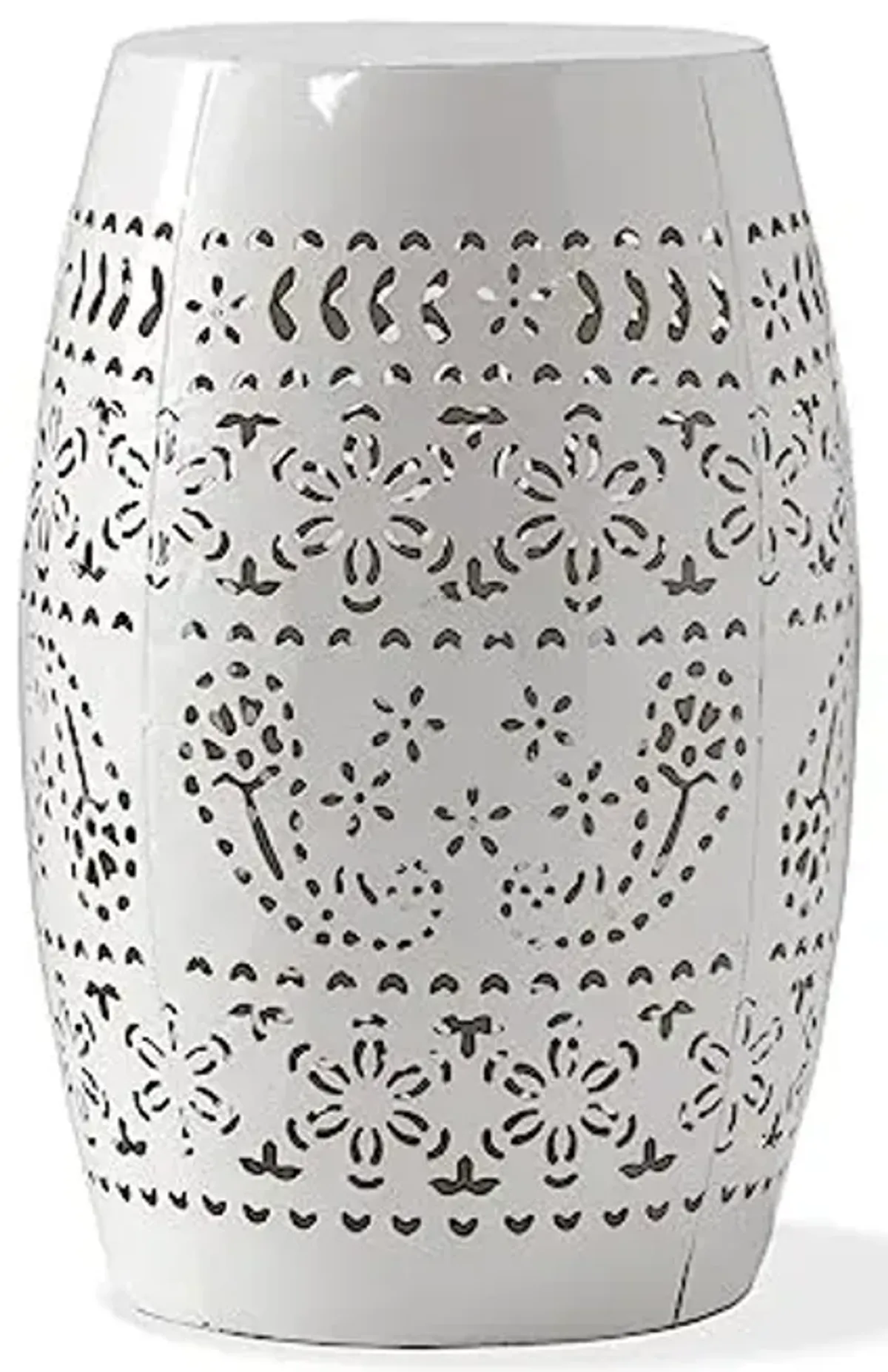 Christopher Knight Home Ruby Outdoor 12" Iron Side Table, White