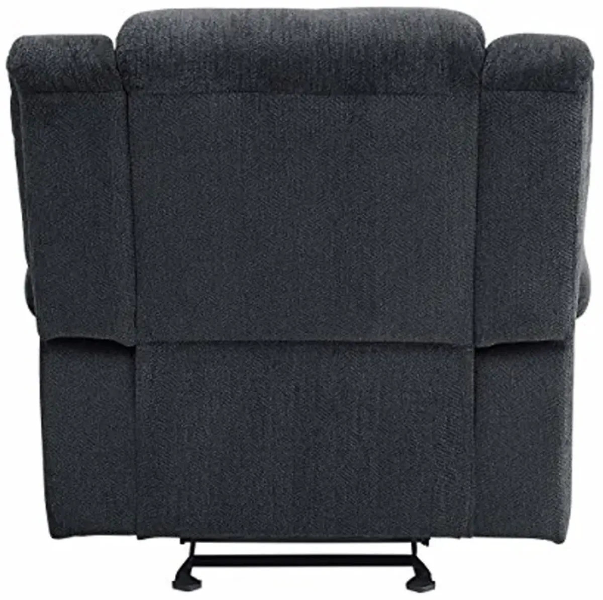 Homelegance Nutmeg Upholstered Reclining Chair, Charcoal Gray