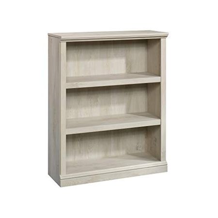 Sauder Select 3 Shelf Bookcase, L: 35.28" x W: 13.23" x H: 43.78", Chalked Chestnut finish