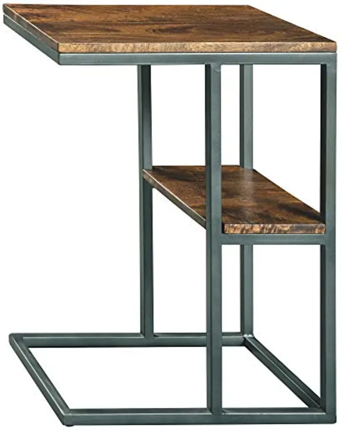 Signature Design by Ashley Forestmin Modern Accent Chairside End Table, Brown and Black