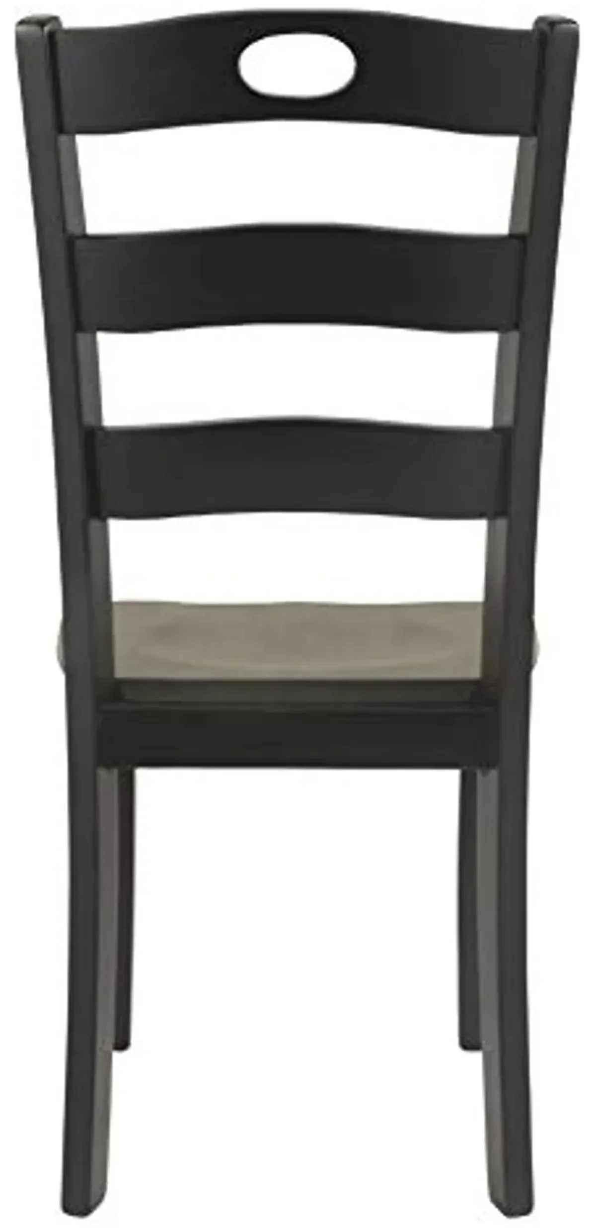 Signature Design by Ashley Froshburg Rustic Farmhouse Ladderback Dining Chair, 2 Count, Dark Brown