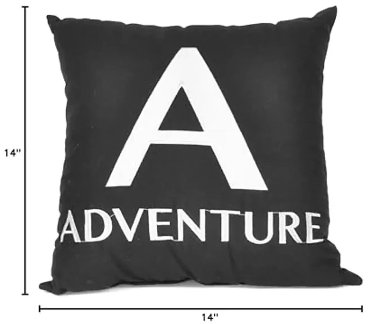 Heritage Kids Adventure Pillow, 14x14, Black