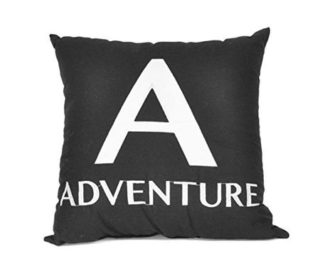 Heritage Kids Adventure Pillow, 14x14, Black