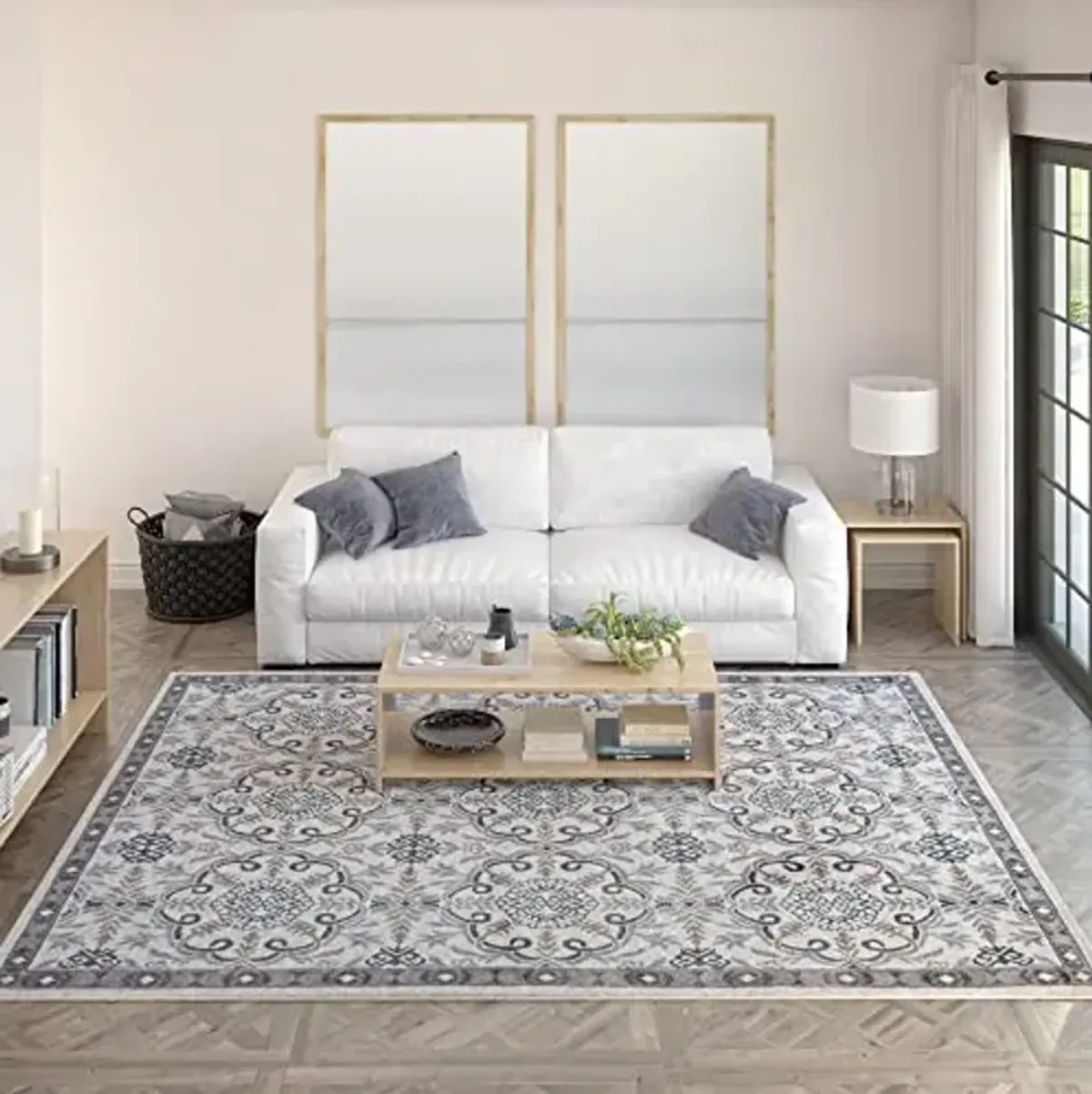 Universal Rugs Izel Area Rug, 9' x 12.6', Cream