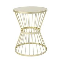 Christopher Knight Home Lassen Outdoor 16" Iron Side Table, Matte Gold