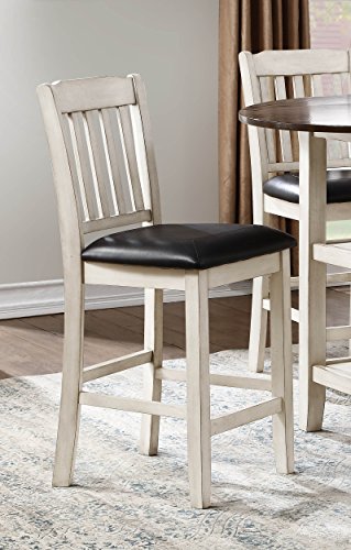 Homelegance Kiwi Two-Pack Counter Height Chairs, White