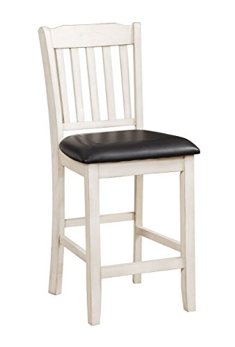 Homelegance Kiwi Two-Pack Counter Height Chairs, White